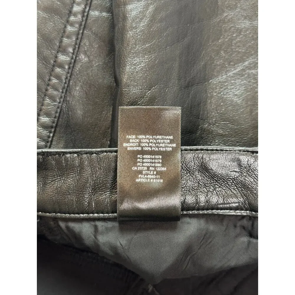 Wilfred Aritzia Melina Faux Leather Pants Black Women’s 8 Minimalist Futurism - Picture 11 of 16